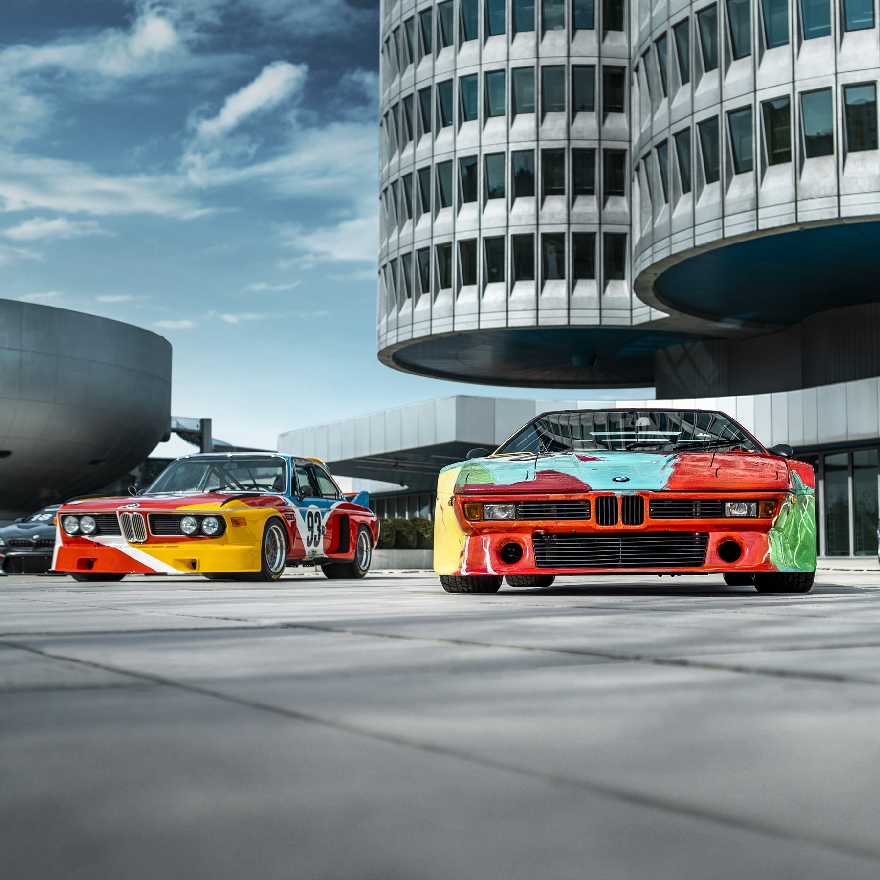 BMW M models at the BMW Art Car World Tour.