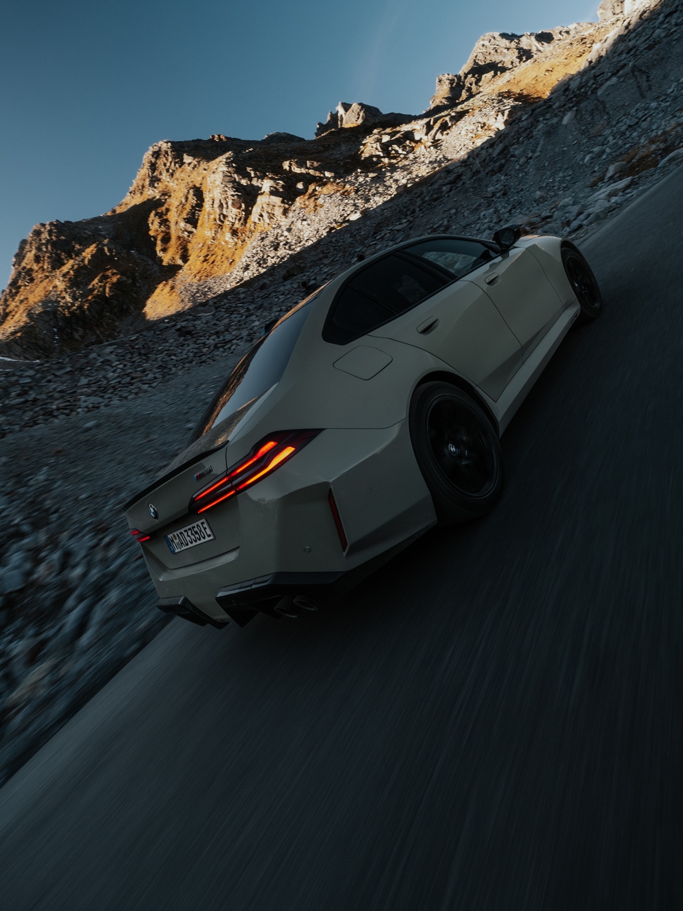 BMW M5 Sedan in BMW Individual special paint finish Stone Grey.