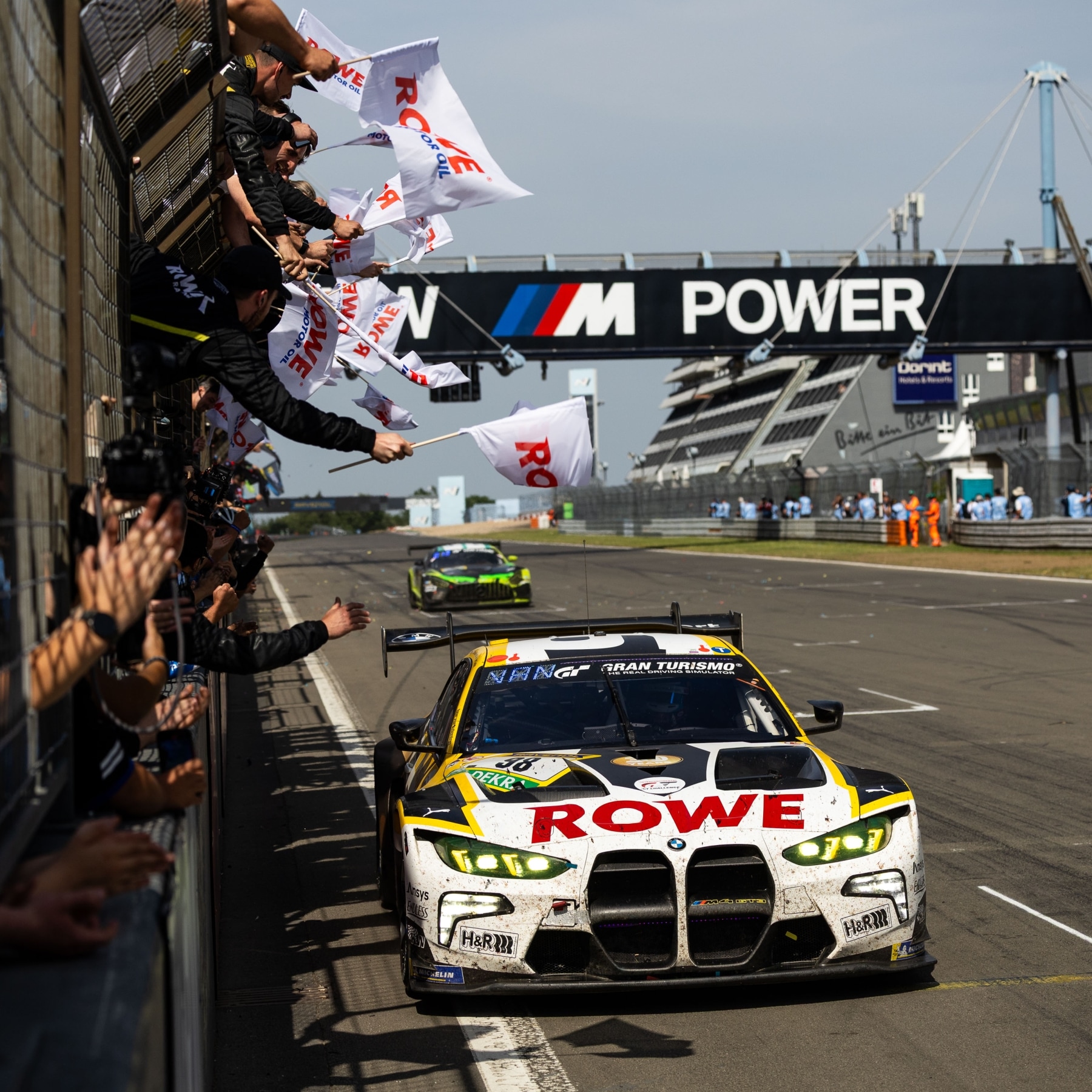 ROWE Racing wins the 24 Hours of Nürburgring with the BMW M4 GT3 EVO.