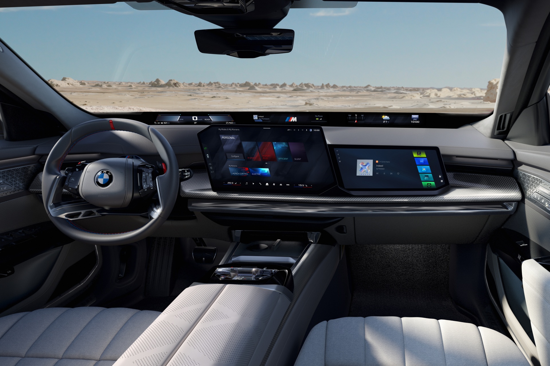 BMW M760e xDrive Interieur mit BMW Panoramic iDrive