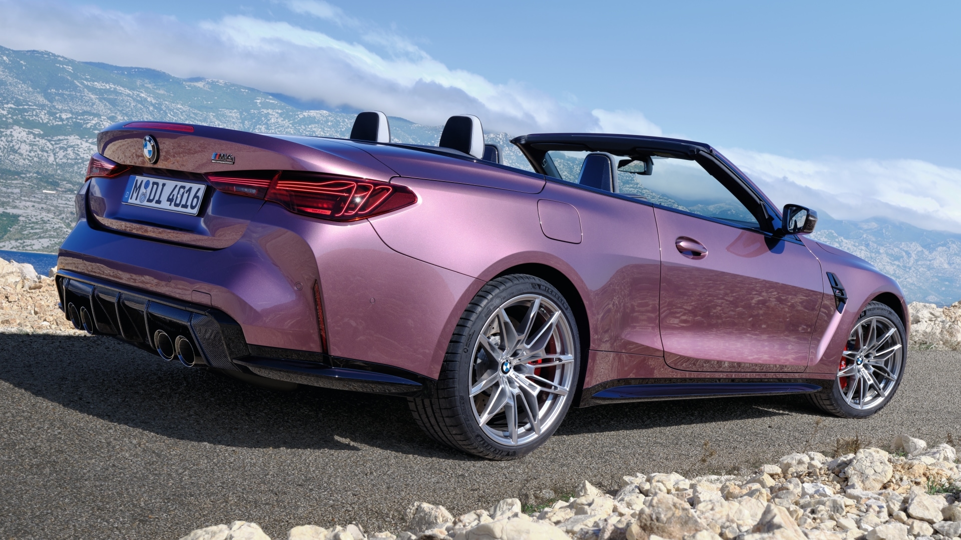 BMW M4 Convertible in Velvet Orchid metallic