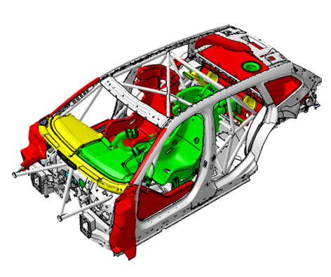 Body structure of the BMW M3 Touring 24H