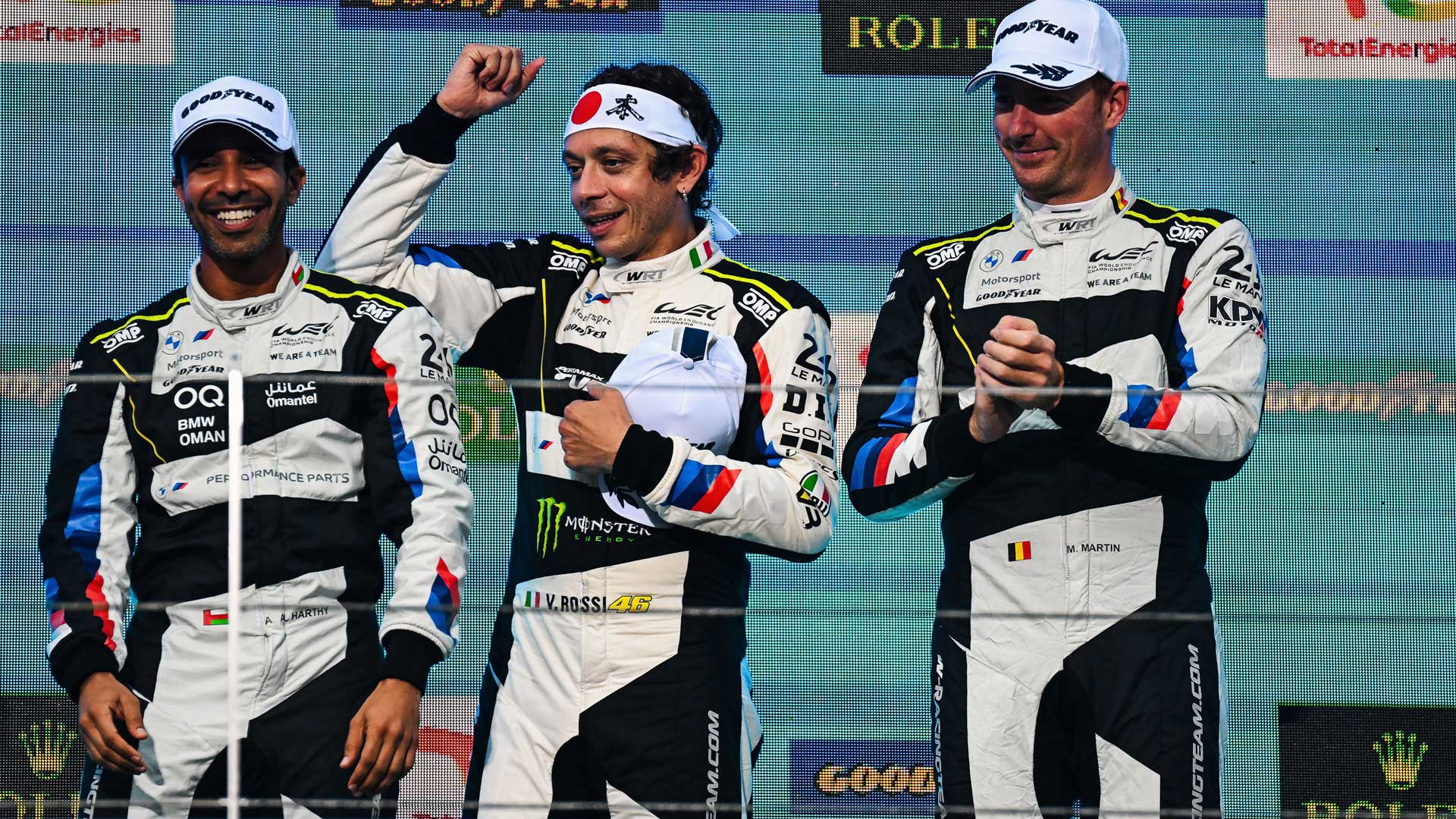 Ahmad Al Harthy, Valentino Rossi, Maxime Martin