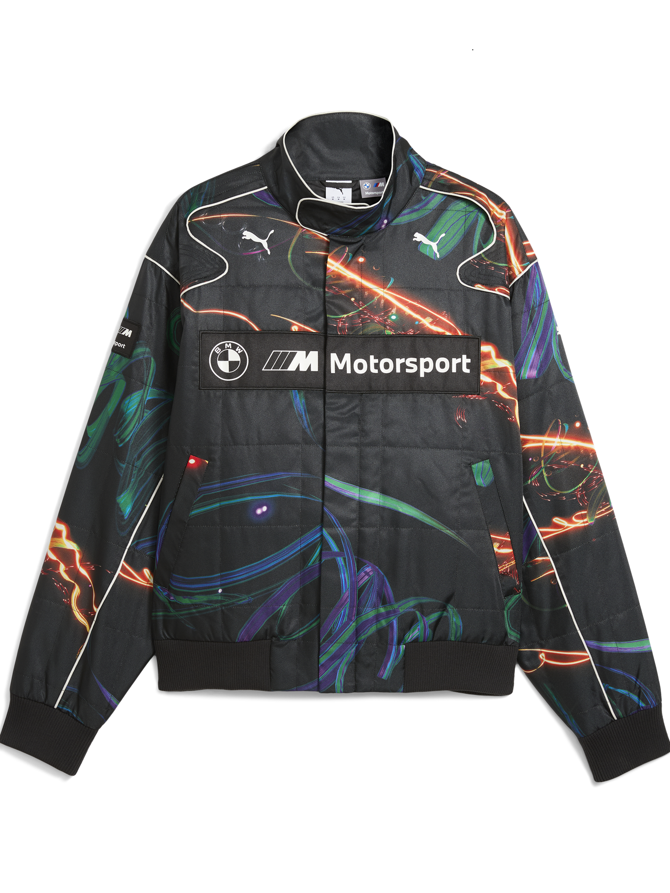 Vorderansicht der Racer Jacke von Puma und BMW designed by Cao Fei