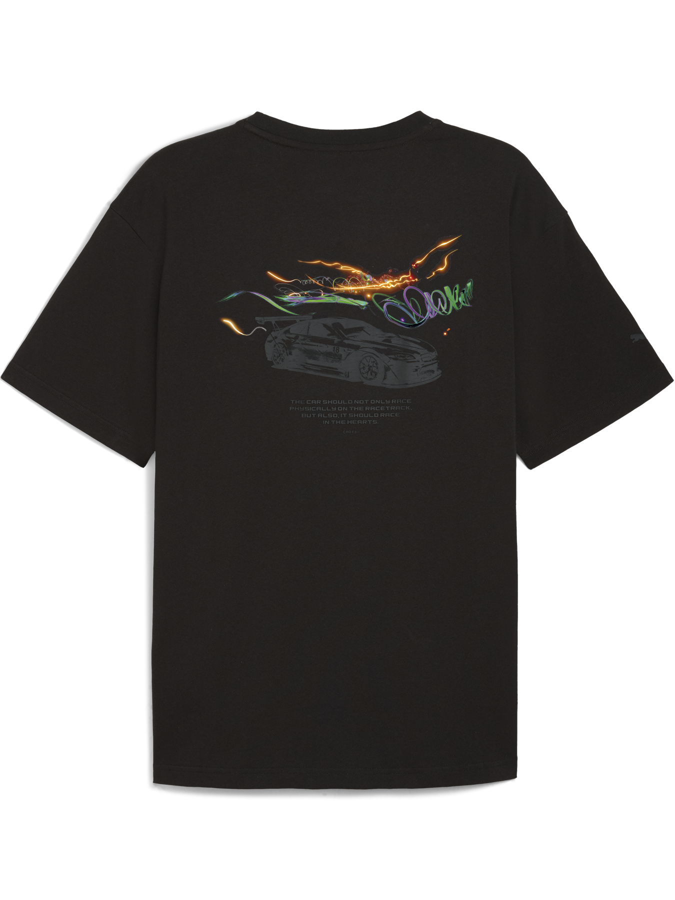 Rückenansicht des T-Shirts Puma x BMW designed by Cao Fei