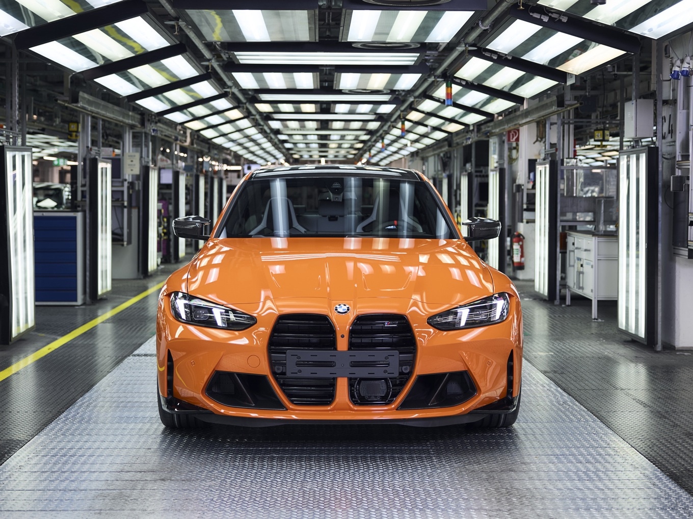 BMW M model number 1,000,000: the BMW M3 G80 in Fire Orange.