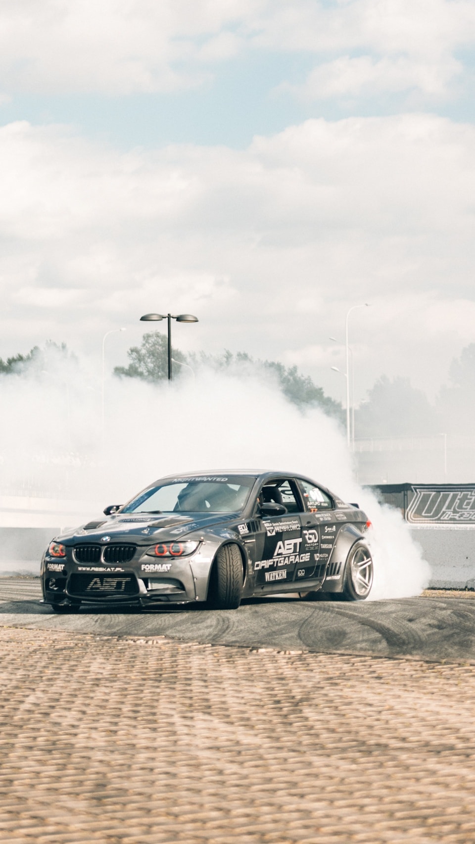 Modified BMW E92 M3 drifting at Ultrace.