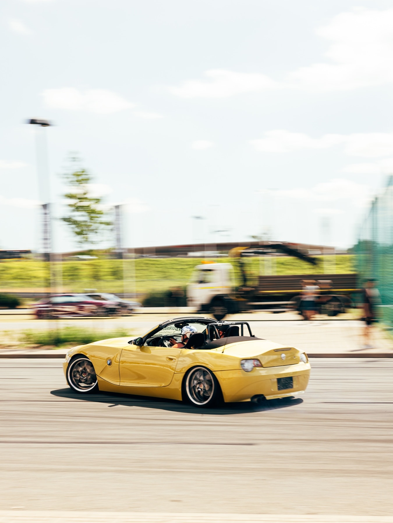 BMW Z4 convertible drifting at Ultrace.