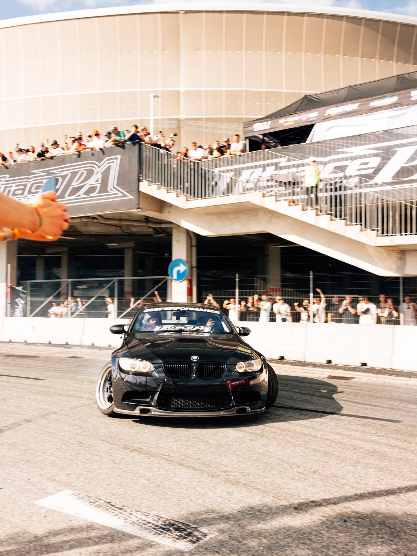 BMW M3 E92 drifting at Ultrace.