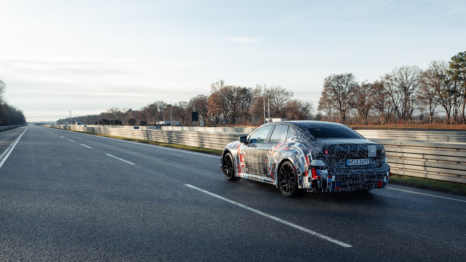 BMW M Testfahrzeug für den vollelektrischen Antrieb.