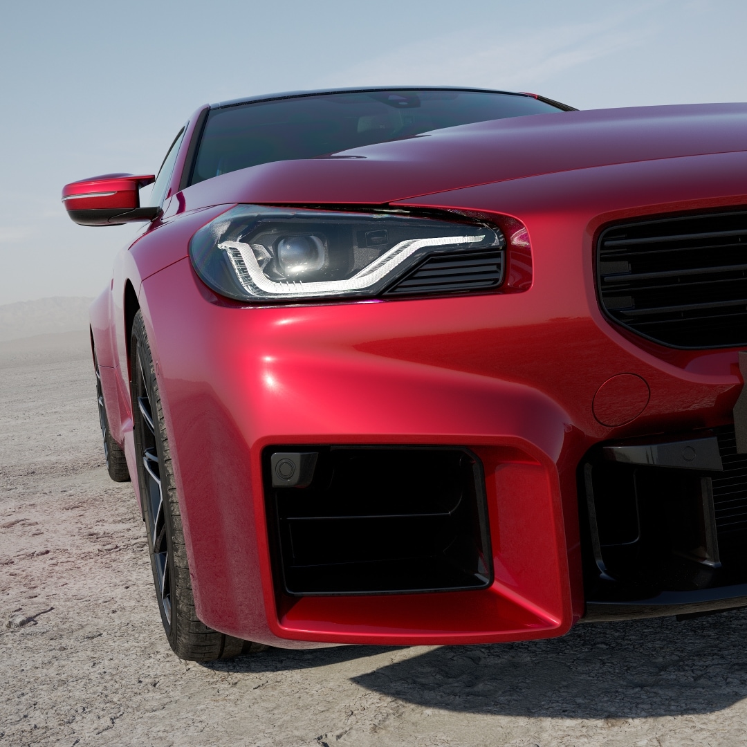 BMW M2 in Fire Red metallic